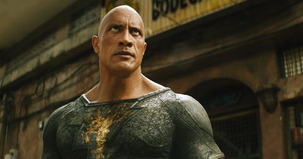 Dwayne Johnson in the 2022 DC movie Black Adam