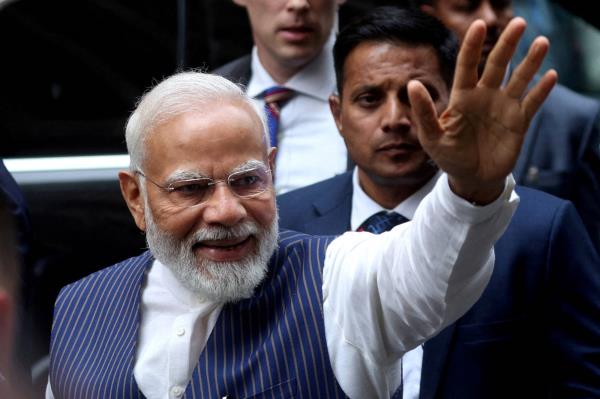 Indian Prime Minister Narendra Modi in New York on Tuesday. Modi has been to the U.S. five times since becoming prime minister in 2014, but his visit until Saturday will be his first with the full diplomatic status of a state visit. 